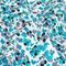 1 Yard Turquoise Lilac and White Tiny Flowers Cotton Shirting Fabric for Sewing Projects